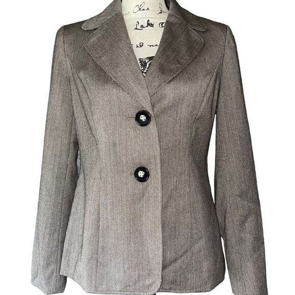 Talbots brown blazer jacket 4 - Picture 1 of 8